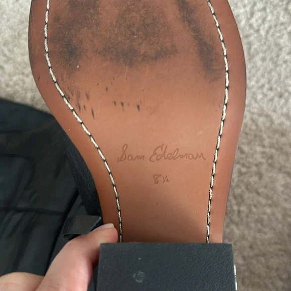 Sam Edelman Women's Britten Western Square Toe Boot Black Women’s Size 8.5 - Picture 9 of 9